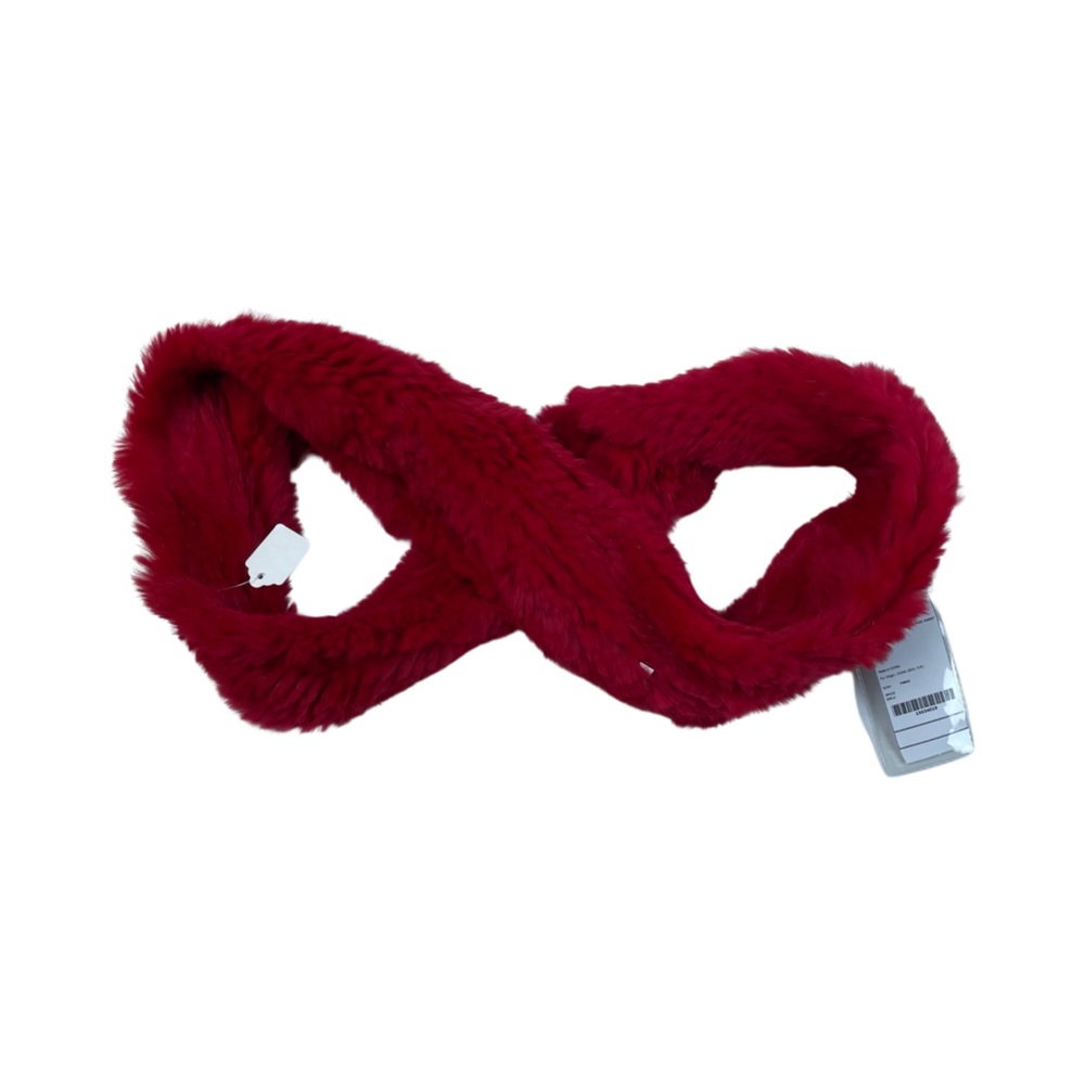 Knitted Rabbit Fur Infinity Scarf NWT - Picture 2 of 5